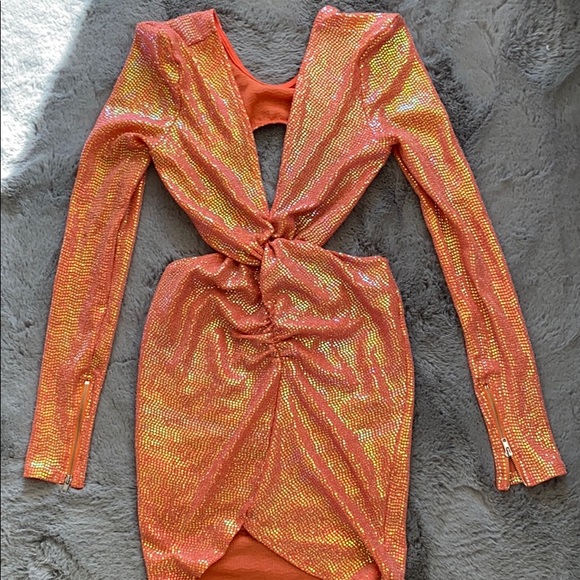 Fashion Nova Dresses & Skirts - Fashion Nova orange sequin dress Fashion Nova Dresses & Skirts - Fashion Nova orange sequin dress